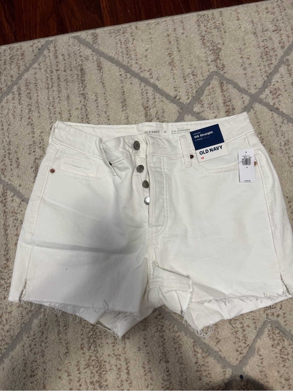 Old Navy OG Straight white shorts